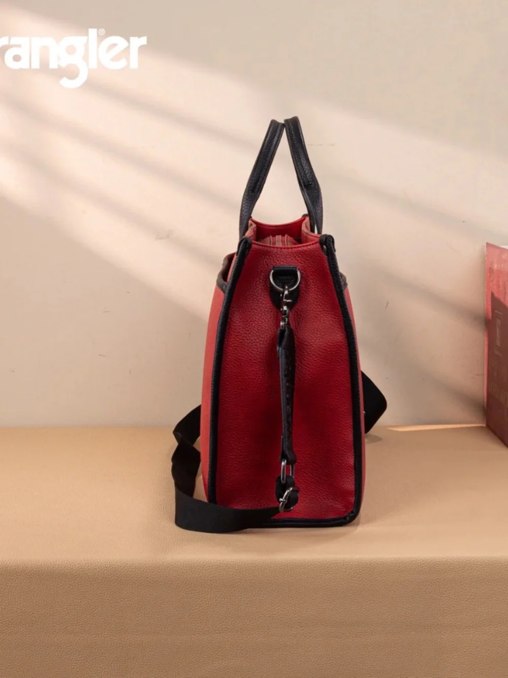 Wrangler Carry-All Large Tote Work Tote/Crossbody - Red